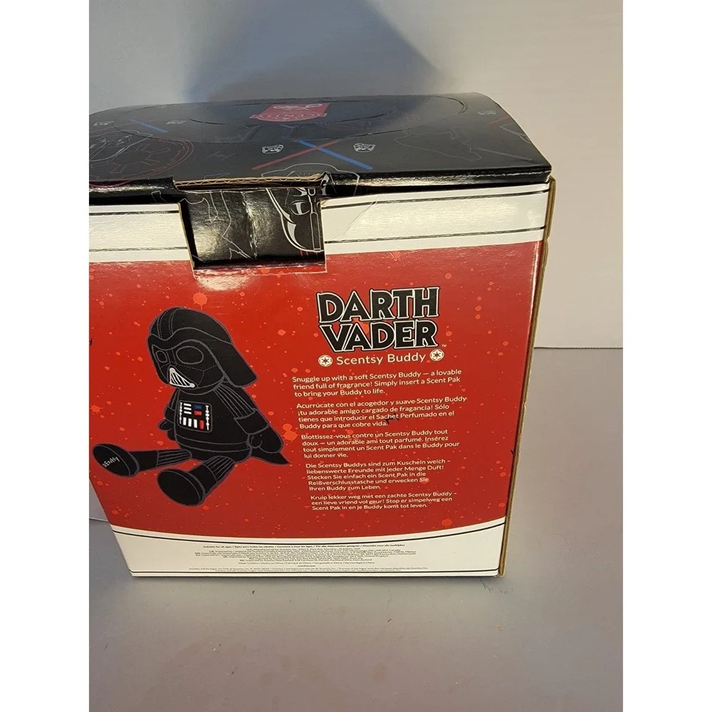 Scentsy Star Wars Darth Vader Buddy Plush w/ Box & Dark Side Force Scent Pak